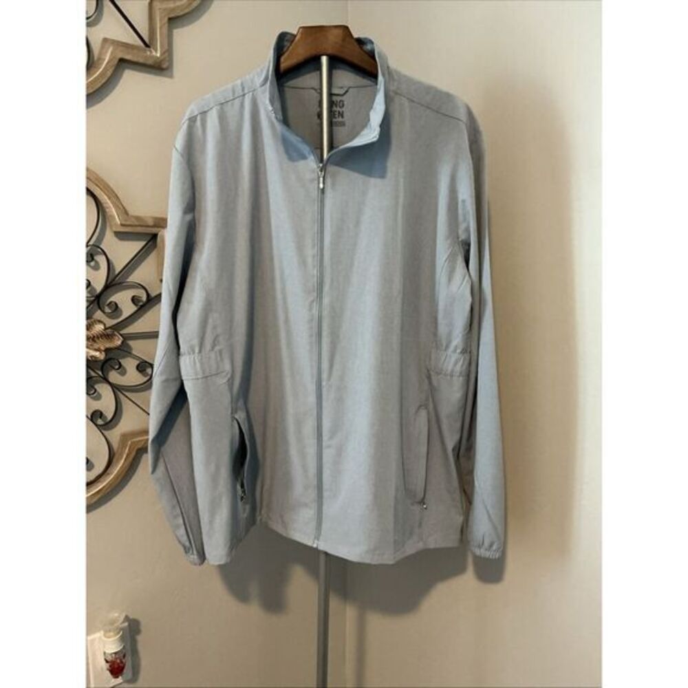 Hang Ten Shirt Jacket Womens XXL Blush Blue Full Zip UPF 50+ UV Sun Protection